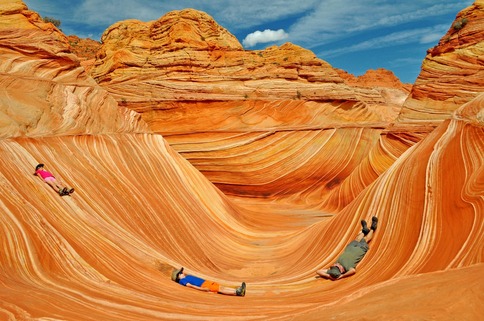 childrens on a canyon