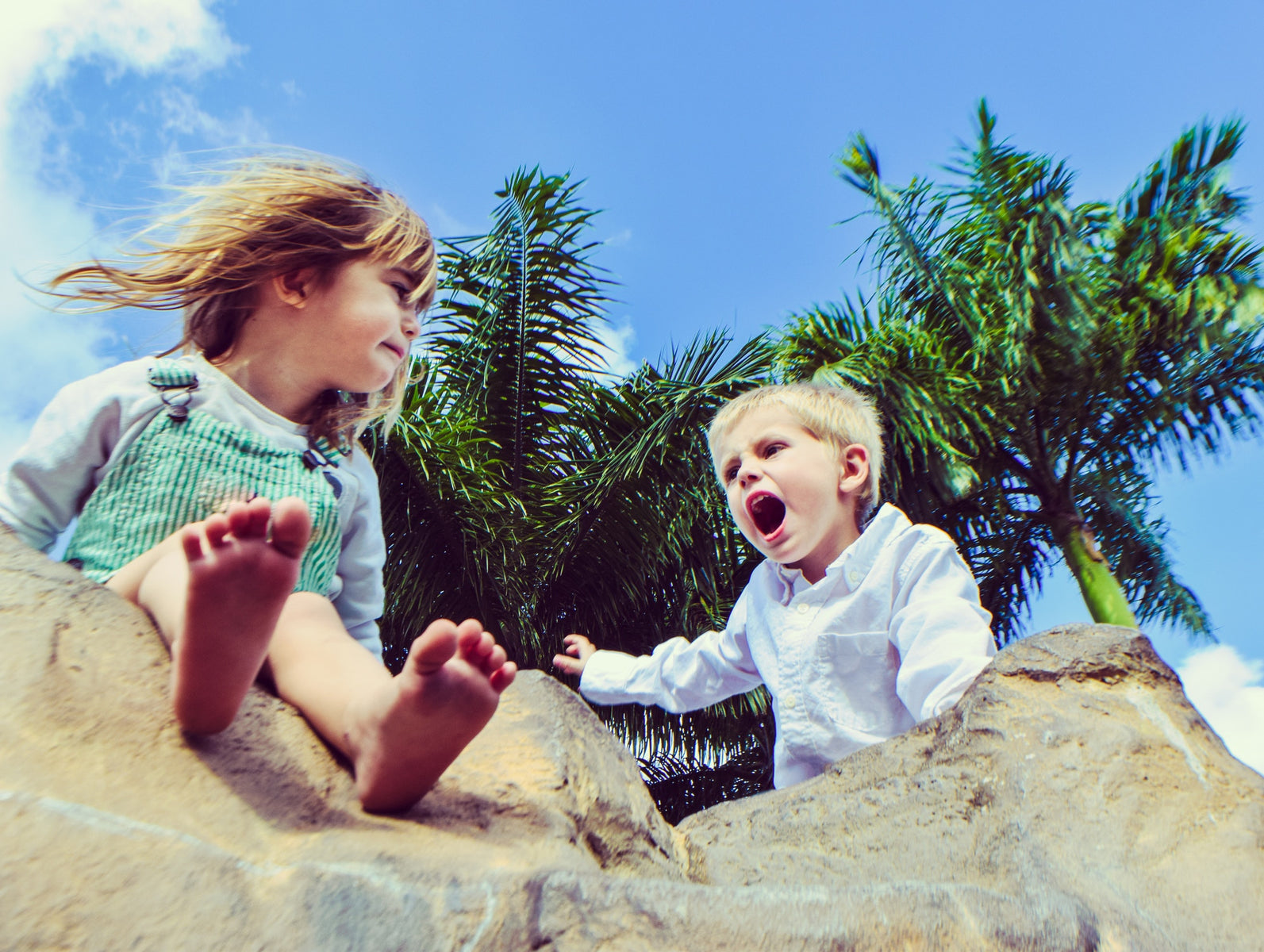 Children playing outside