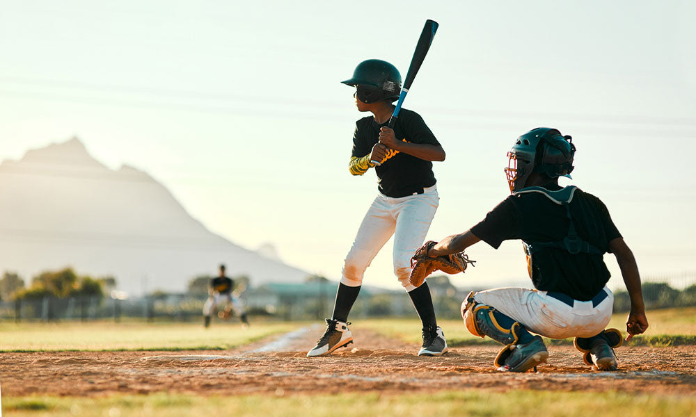 boy playing baseball