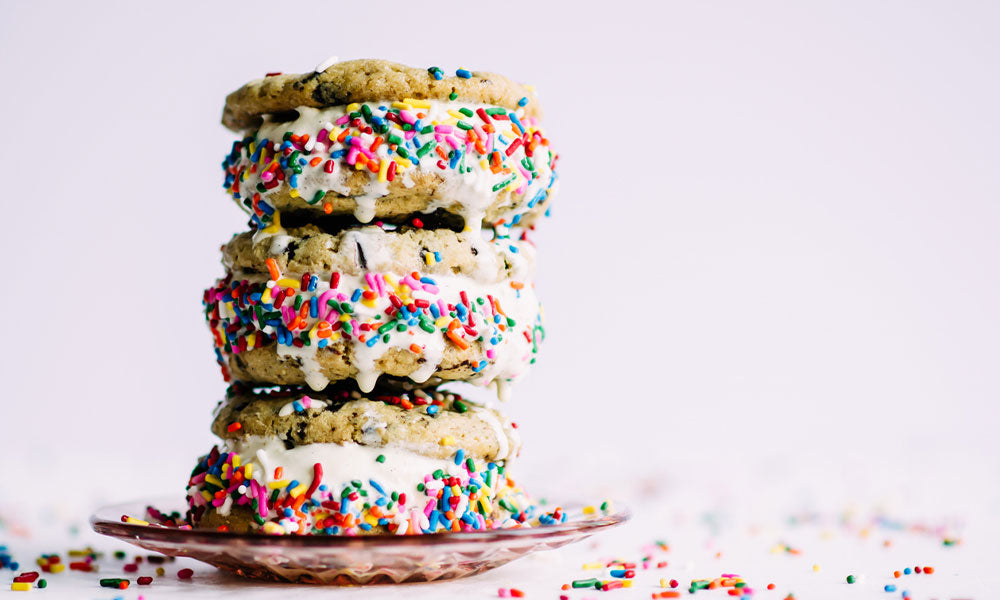 Kid Made Recipe: Funfetti Ice Cream Sandwiches